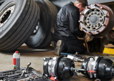 this image shows truck brake services in Kansas City, MO